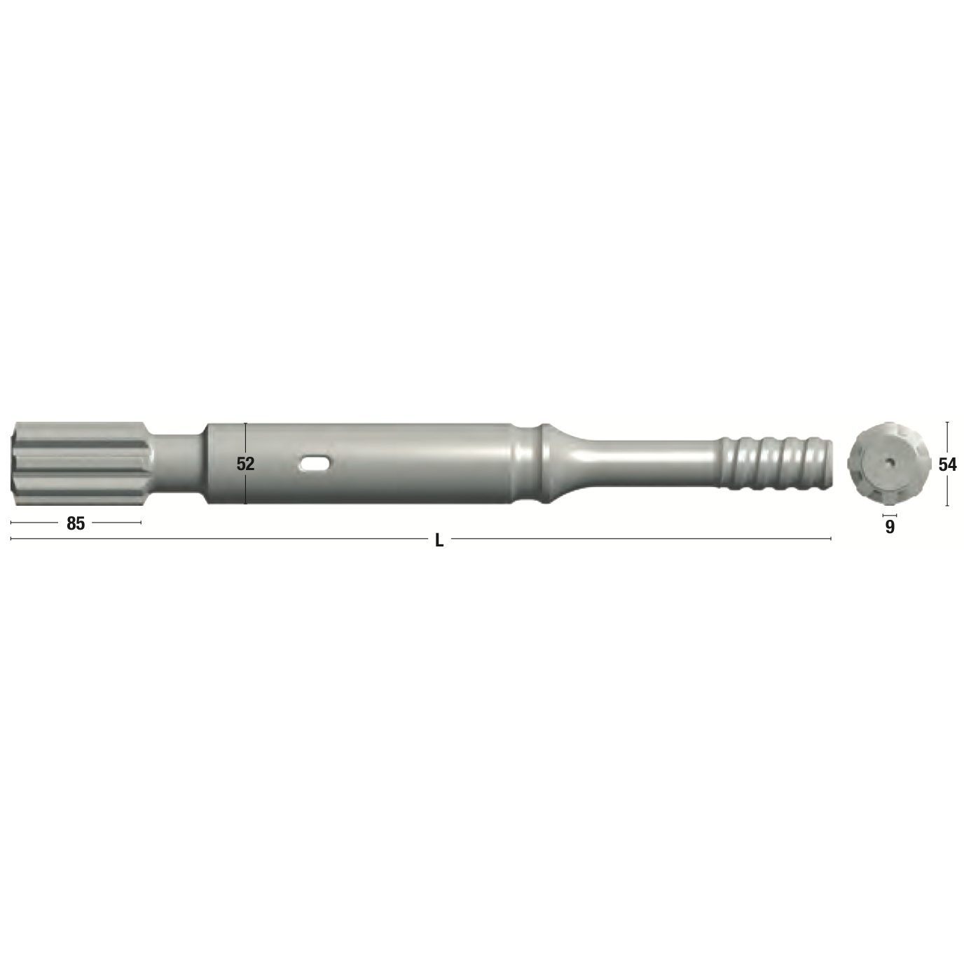 Einsteckende 1440 1550 HD D52mm